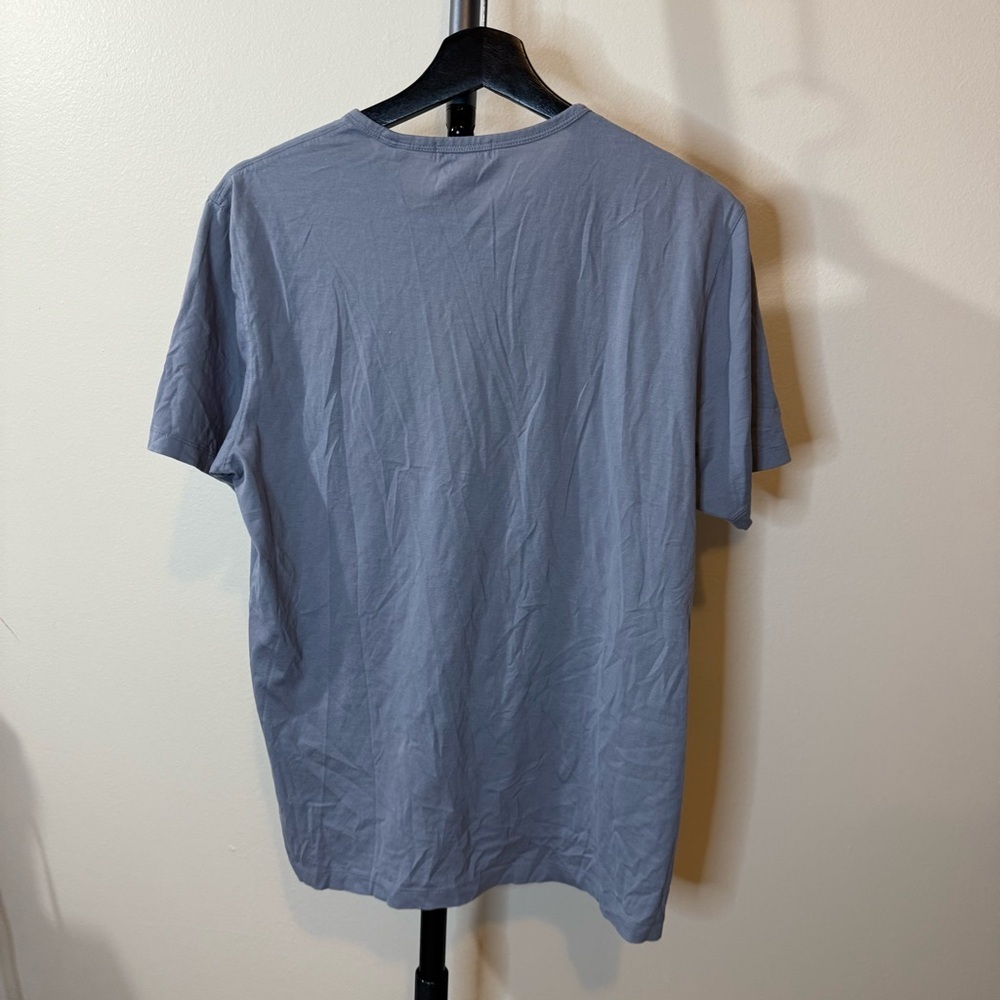 Theory Men's Light Blue Short Sleeve Tee - Picture 4 of 6